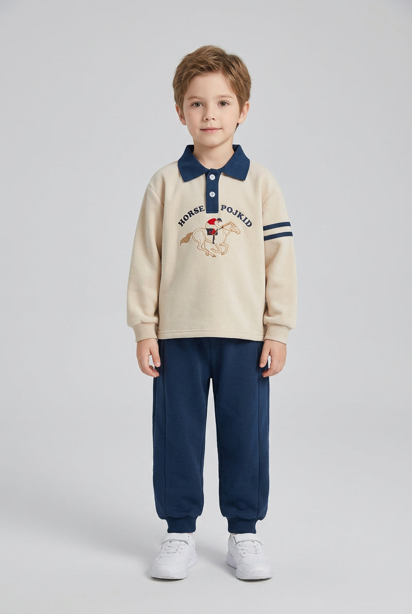Ensemble deux pièces en coton mélangé