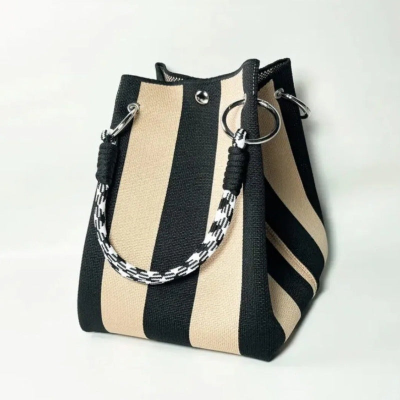 Sac seau, sac tissé, sac à main tricoté, sac bandoulière
