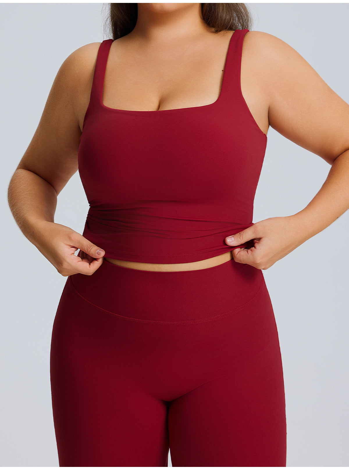 Ensemble de yoga grande taille pour femme, tenue de sport pour la course et le fitness en extérieur