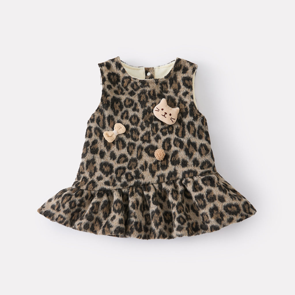 Robe à motif léopard