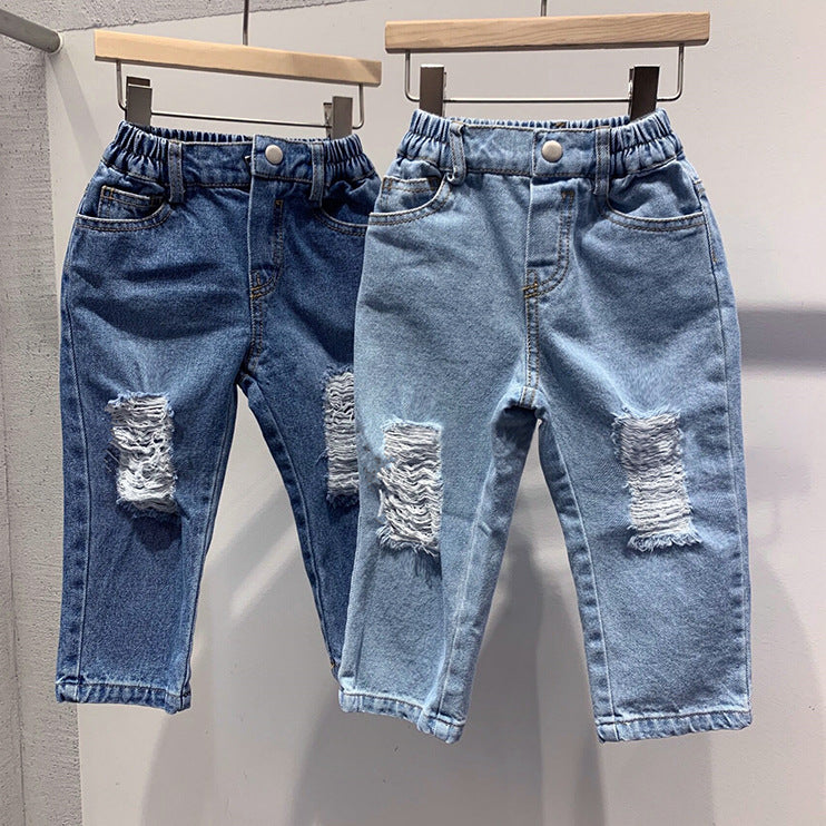 Pantalon en jean déchiré pour enfant