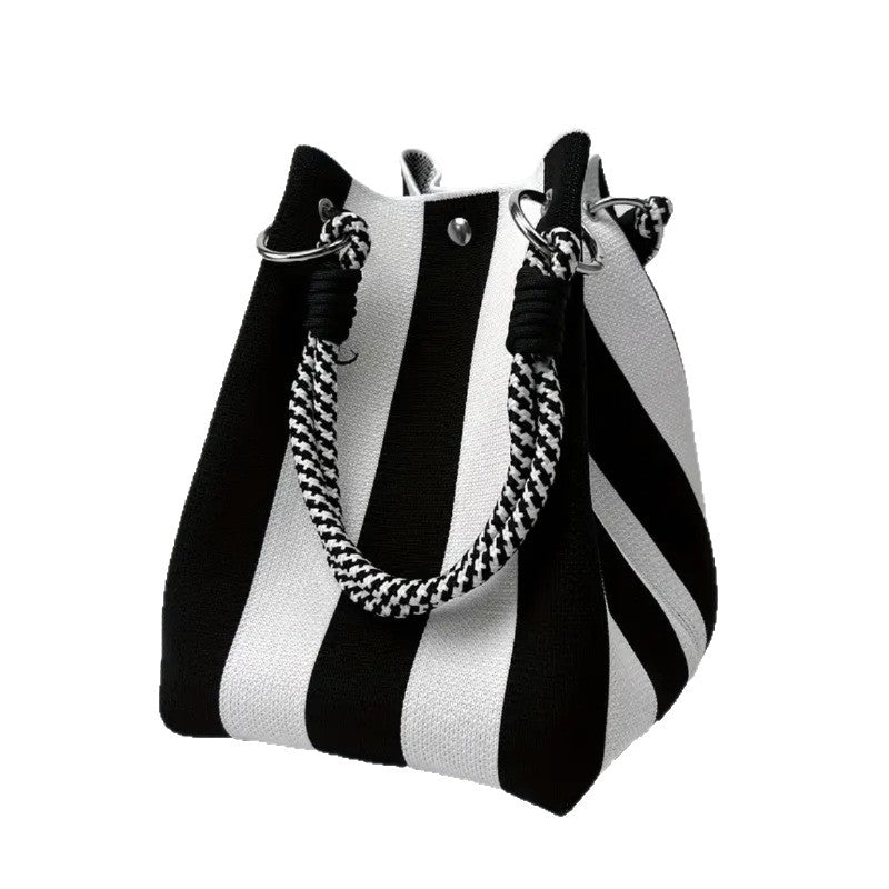Sac seau, sac tissé, sac à main tricoté, sac bandoulière