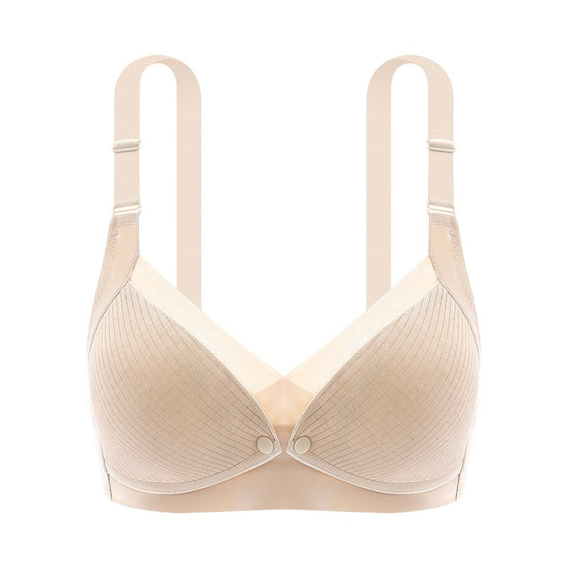 Soutien-gorge d'allaitement, ouverture sur le devant, fine et sans coutures, doublure en coton,