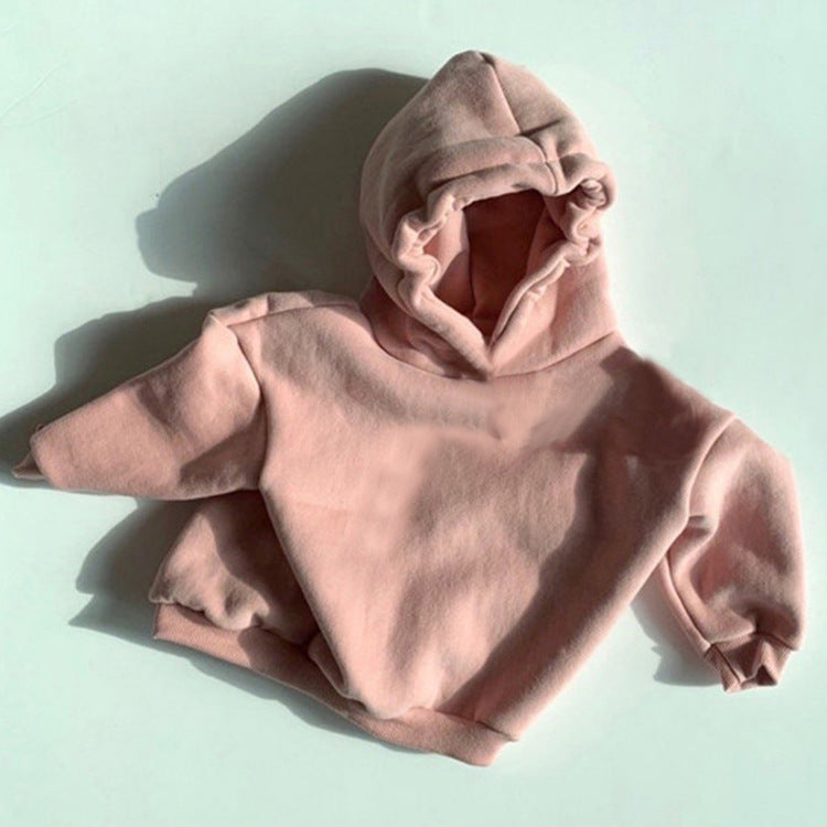 Sweat à capuche décontracté, chaud et ample, en flanelle