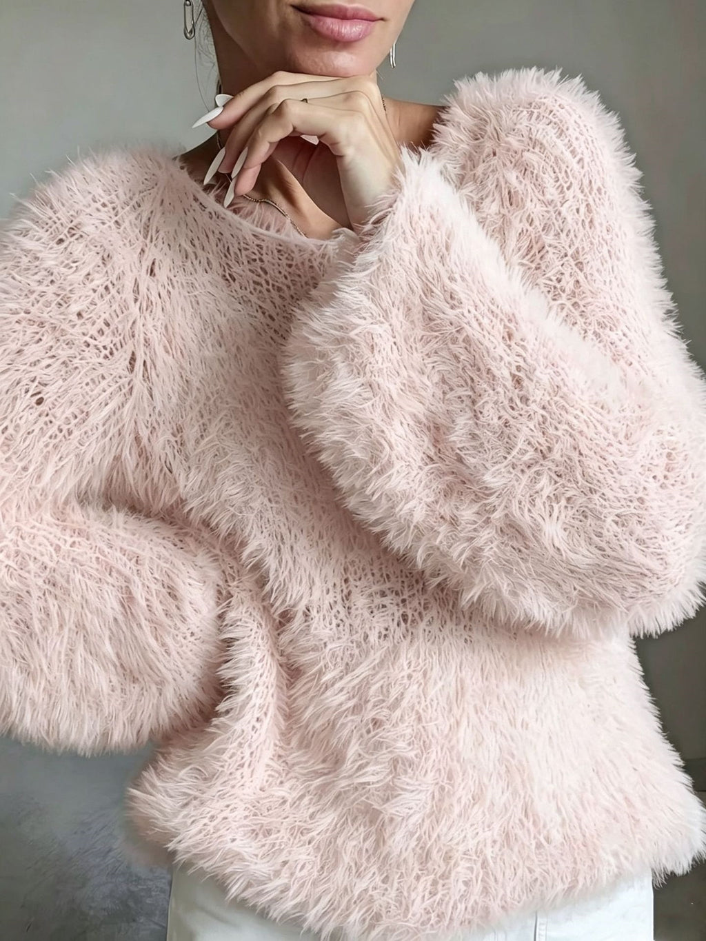 Pull ample au toucher doux