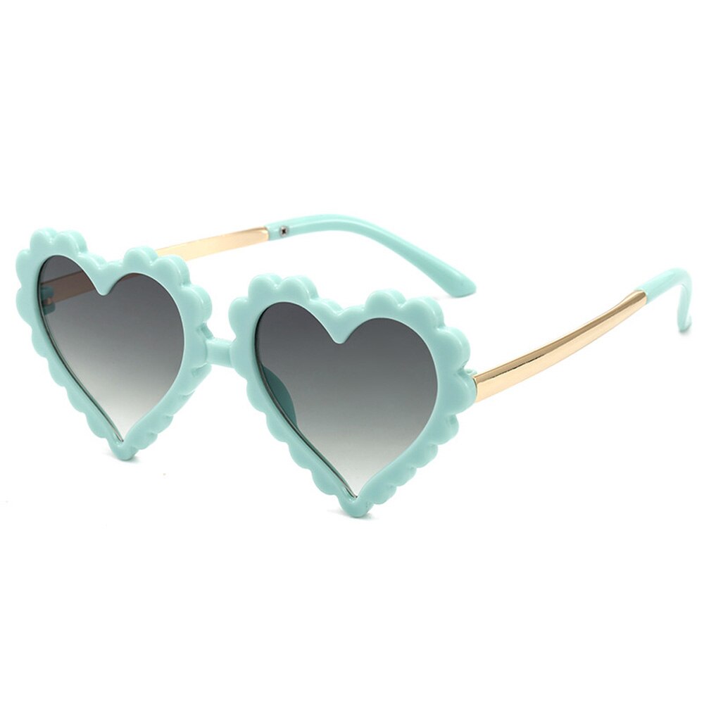 Lunettes de soleil  pour enfants avec des fleurs en forme de cœur et de fleur, protection UV400