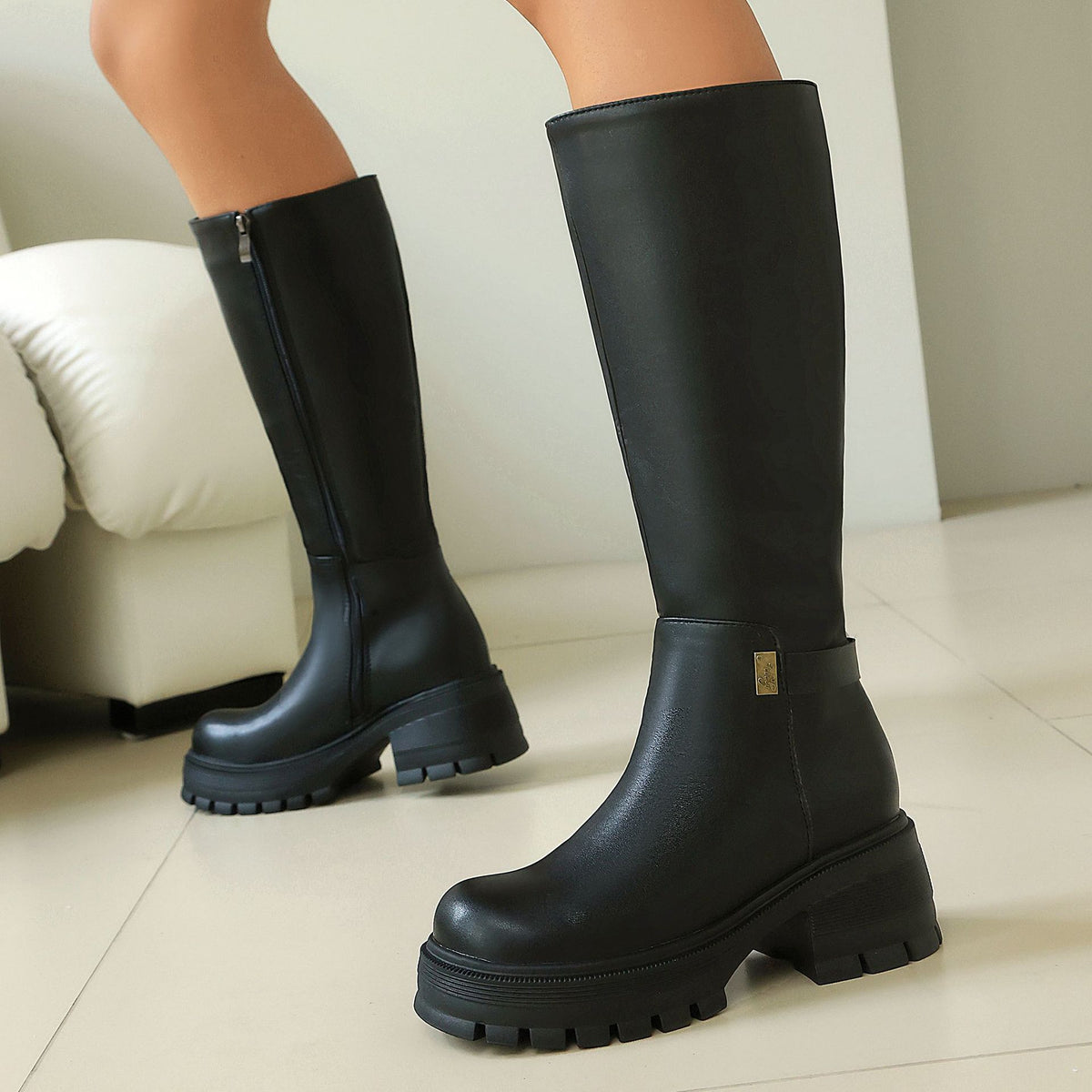 Bottes à talons hauts pour femme