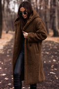 Manteau long en laine pour femme