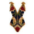 Ensemble maillot de bain 1 pièce et son paréo d'été