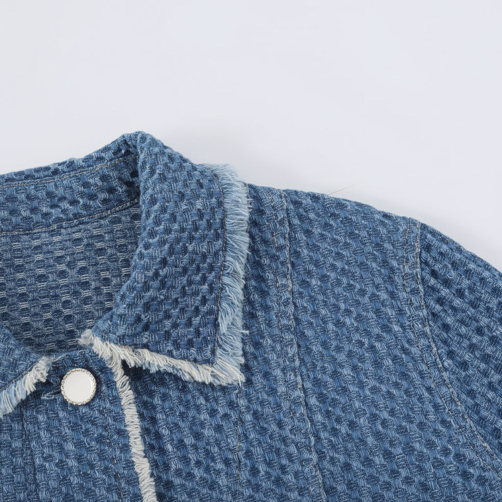 Veste effet denim