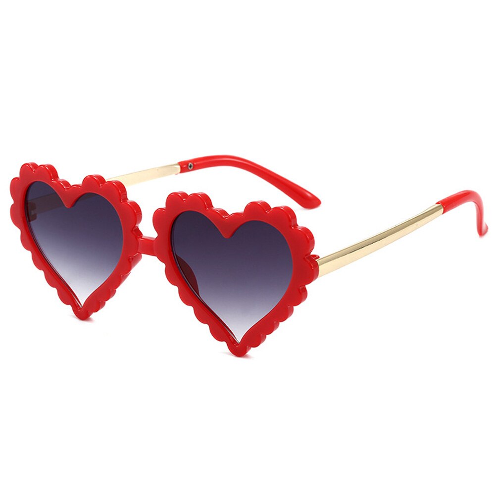 Lunettes de soleil  pour enfants avec des fleurs en forme de cœur et de fleur, protection UV400