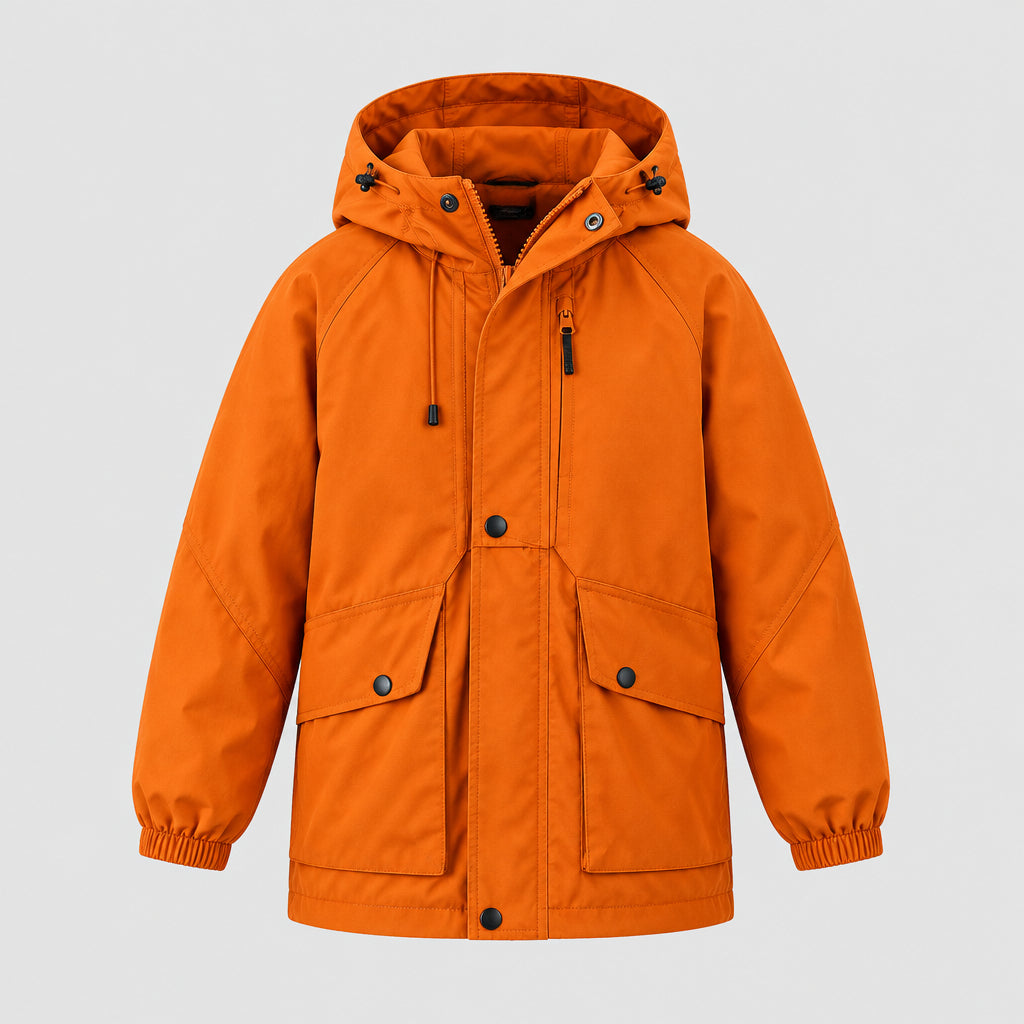 Veste coupe-vent décontractée à capuche