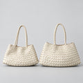Sac tressé en cuir véritable