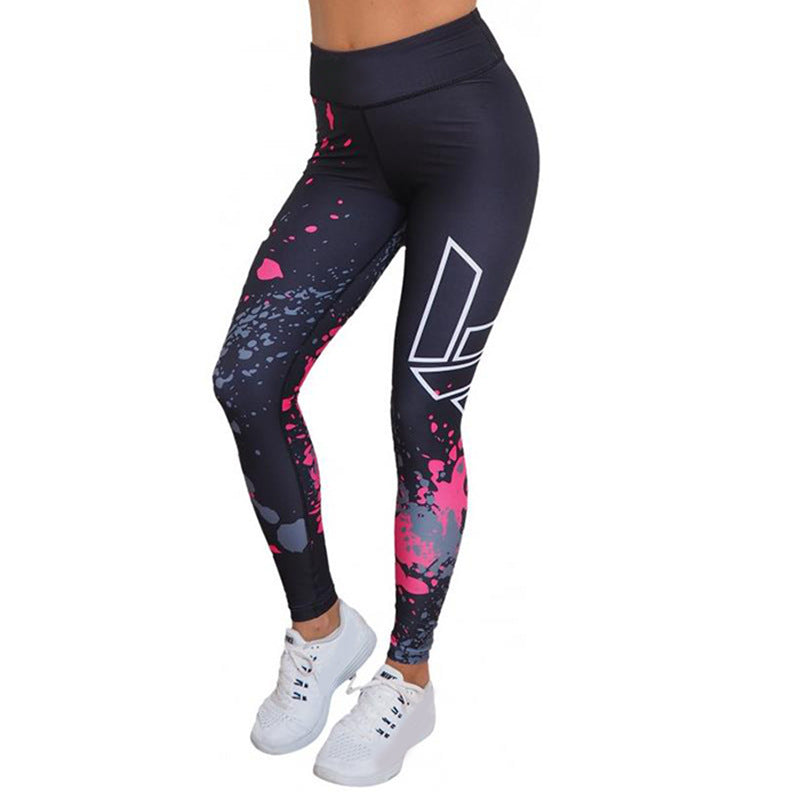 Leggings de sport pour femmes, pantalons de yoga, vêtements de fitness et d'entraînement, pantalons de jogging et de course, collants de gym extensibles imprimés, leggings de yoga