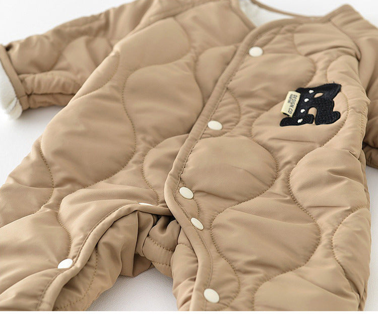 Combinaison en coton pour bébé avec écharpe
