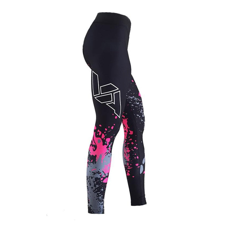 Leggings de sport pour femmes, pantalons de yoga, vêtements de fitness et d'entraînement, pantalons de jogging et de course, collants de gym extensibles imprimés, leggings de yoga