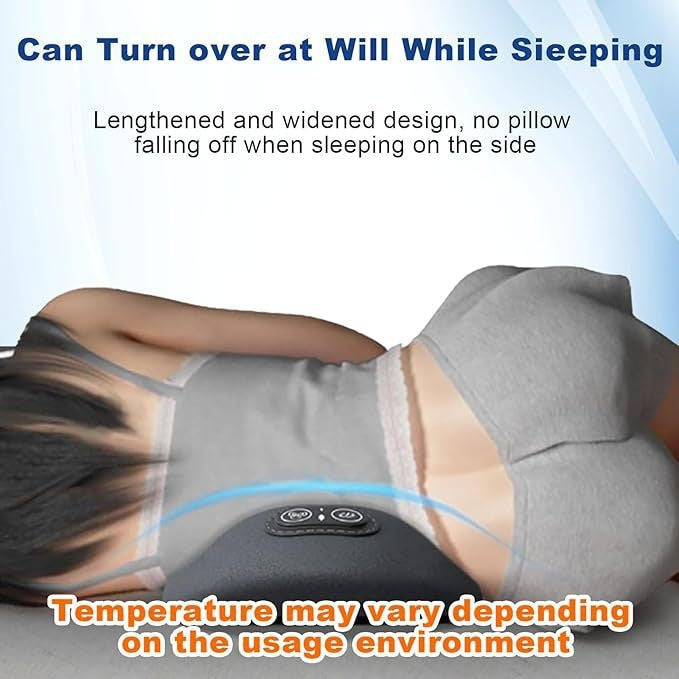 Coussin lombaire chauffant à mémoire de forme avec fonction massage