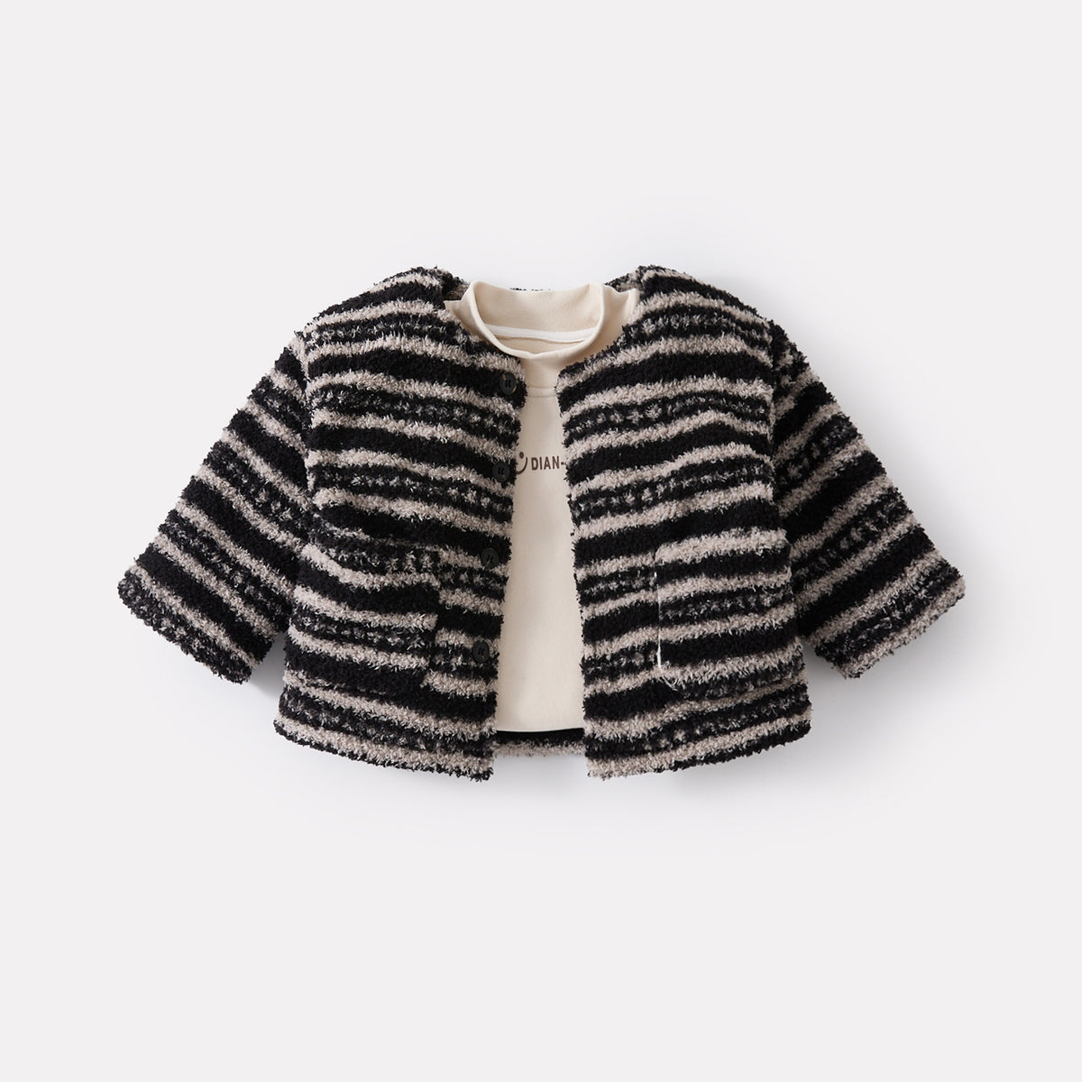 Veste épaisse rayée doublée
