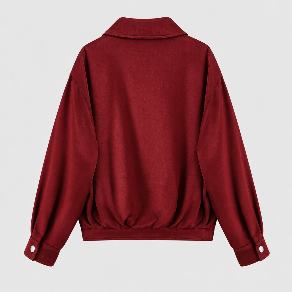 Ensemble  : veste de pilote à col montant boutonné et pantalon long