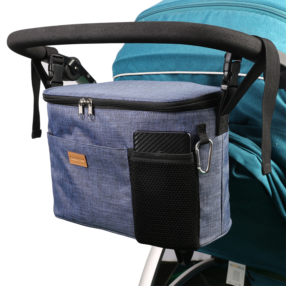 Sac à langer pour bébé, sac à couches de maternité, organisateur de poussette, sac de voyage suspendu pour landau ou poussette, sac pour biberon
