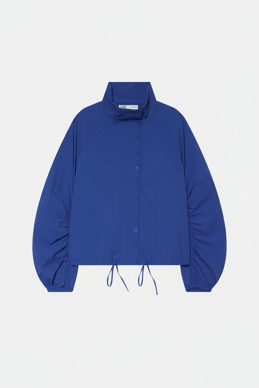 Veste à manches longues, col boutonné