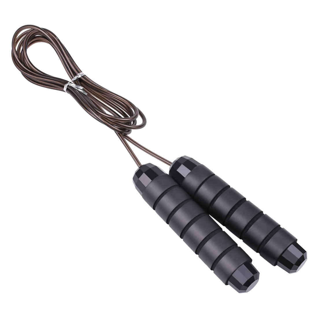 Corde à sauter anti-nœuds  avec câble à roulements à billes en acier, idéale pour la salle de sport, le fitness, les exercices à domicile et la silhouette.