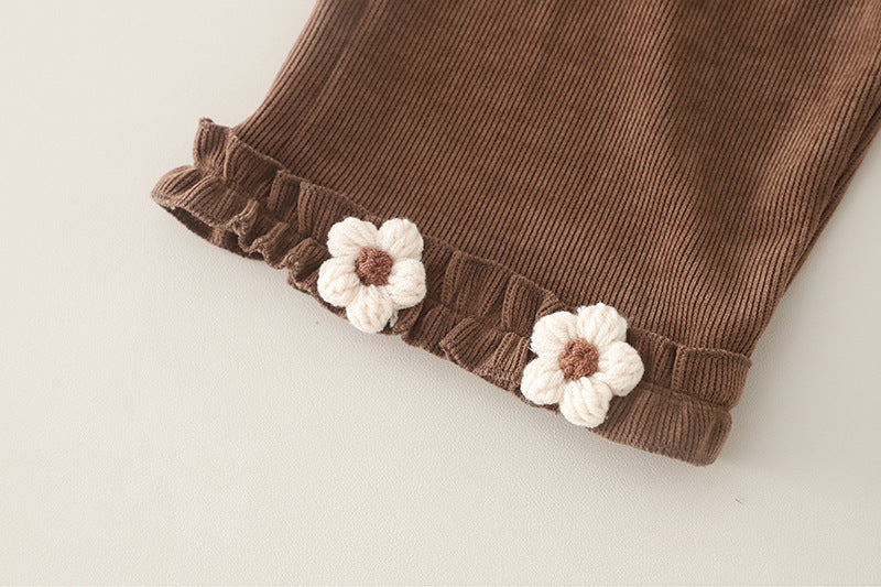 Ensemble floral 3 pièces en coton