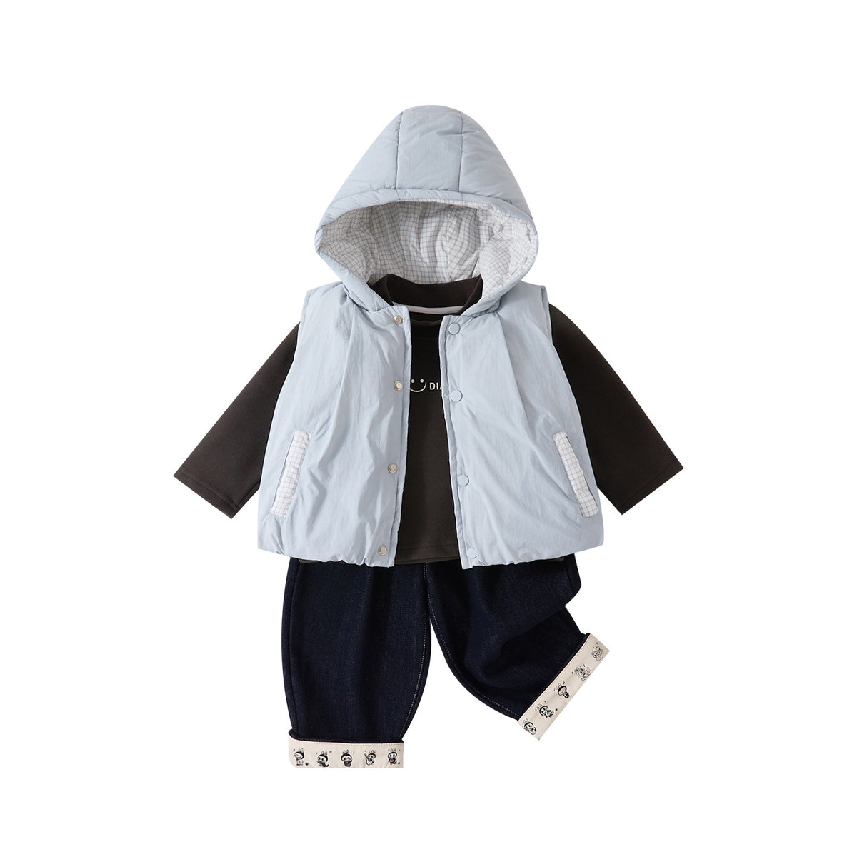 Ensemble gilet et veste à capuche pour bébé