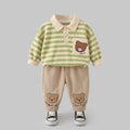 Ensemble deux pièces pour garçon avec motif ours
