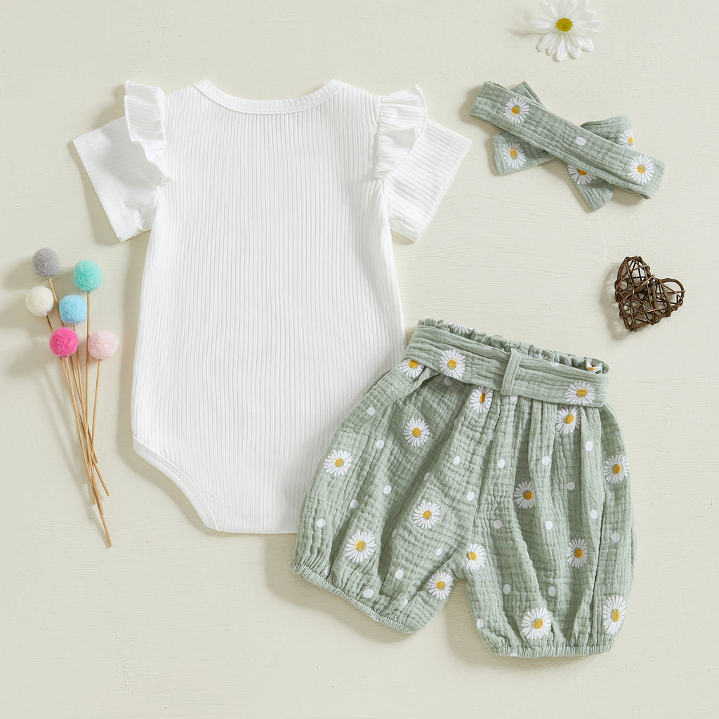 Ensemble Body + short à imprimé floral