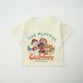 T-shirt à manches courtes pour enfants, imprimé dessin animé