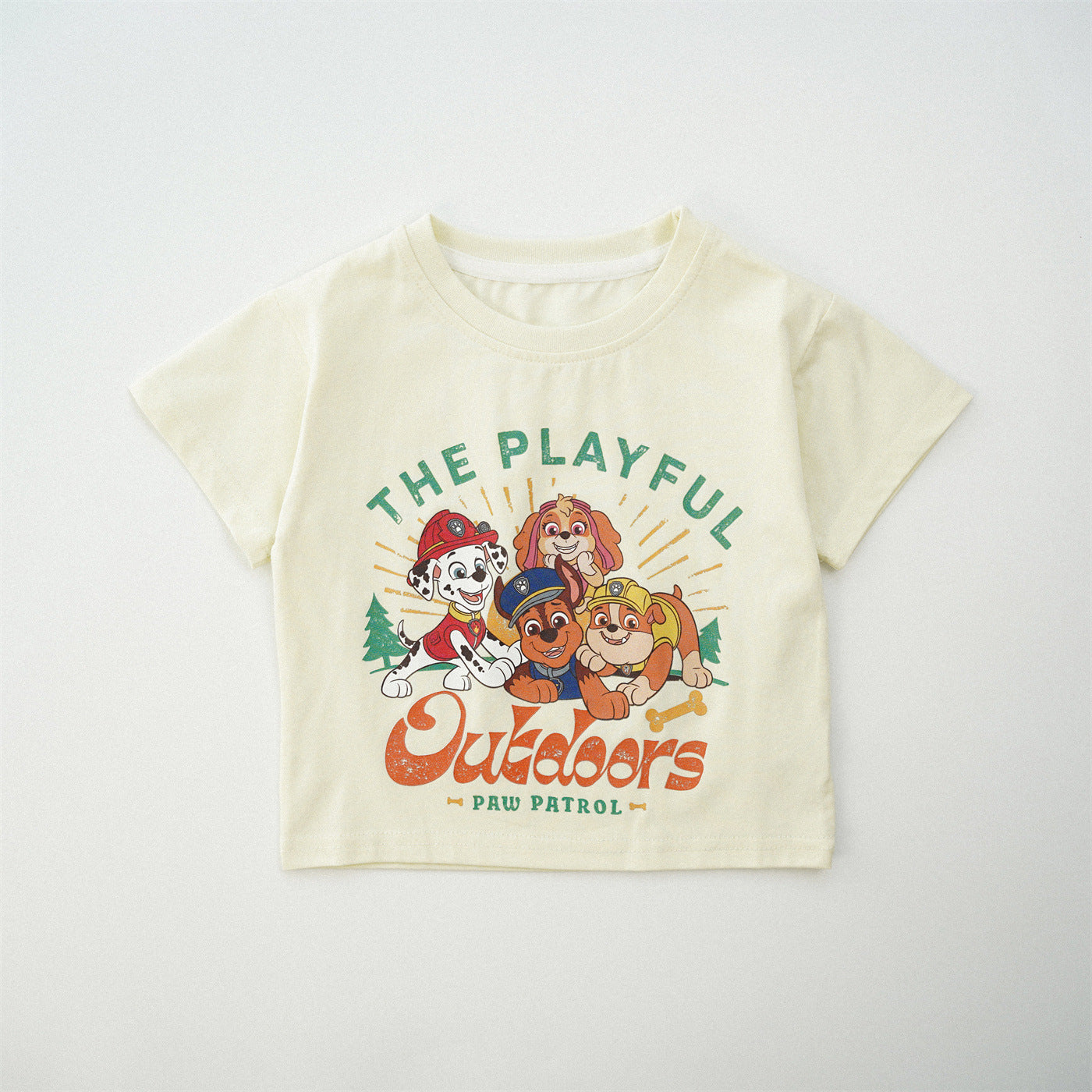 T-shirt à manches courtes pour enfants, imprimé dessin animé