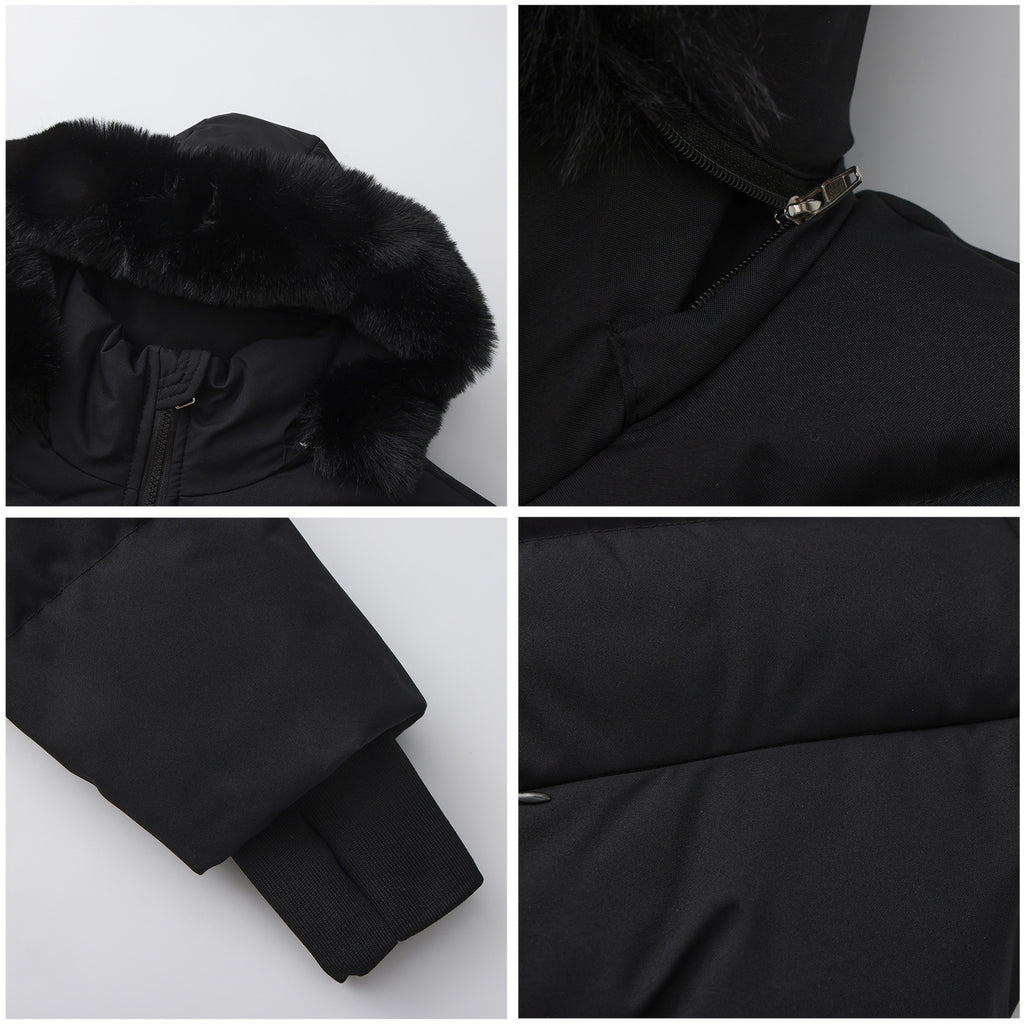 Veste courte à capuche amovible