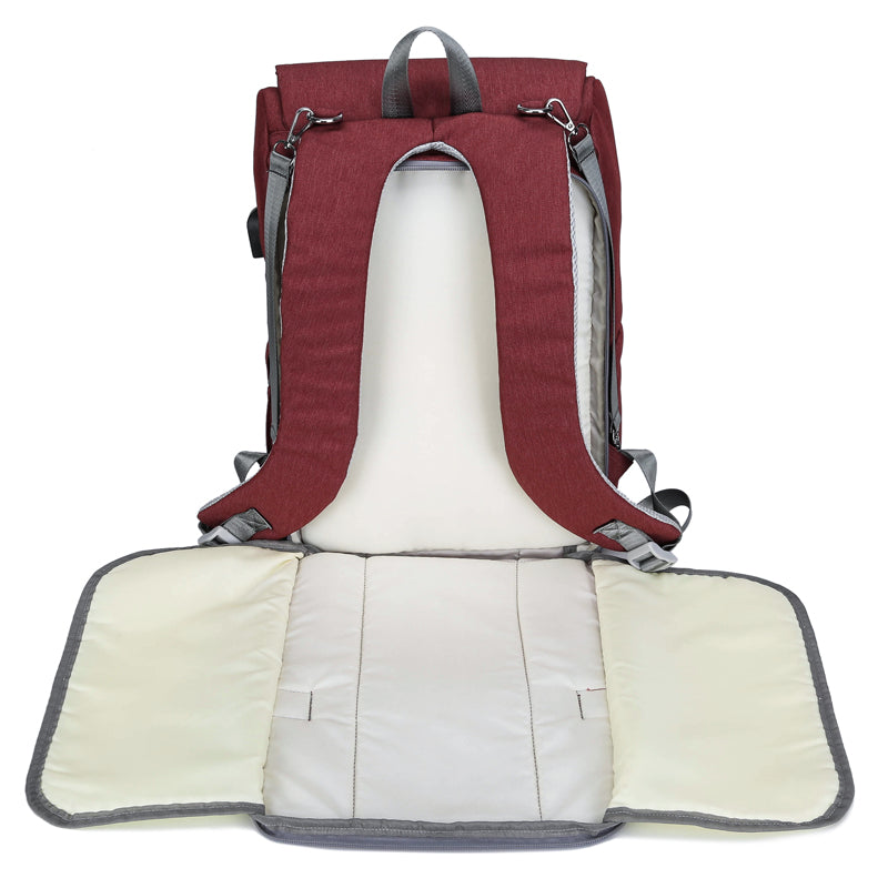 Sac à langer avec port USB, grand sac à langer pour bébé, sac à dos de voyage pour maman, sac d'allaitement