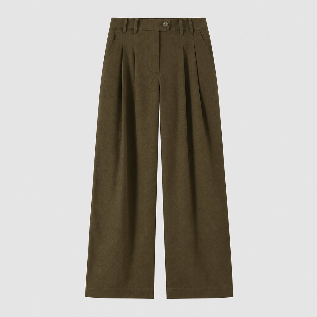 Ensemble tailleur pour femme : veste à col à brides et pantalon