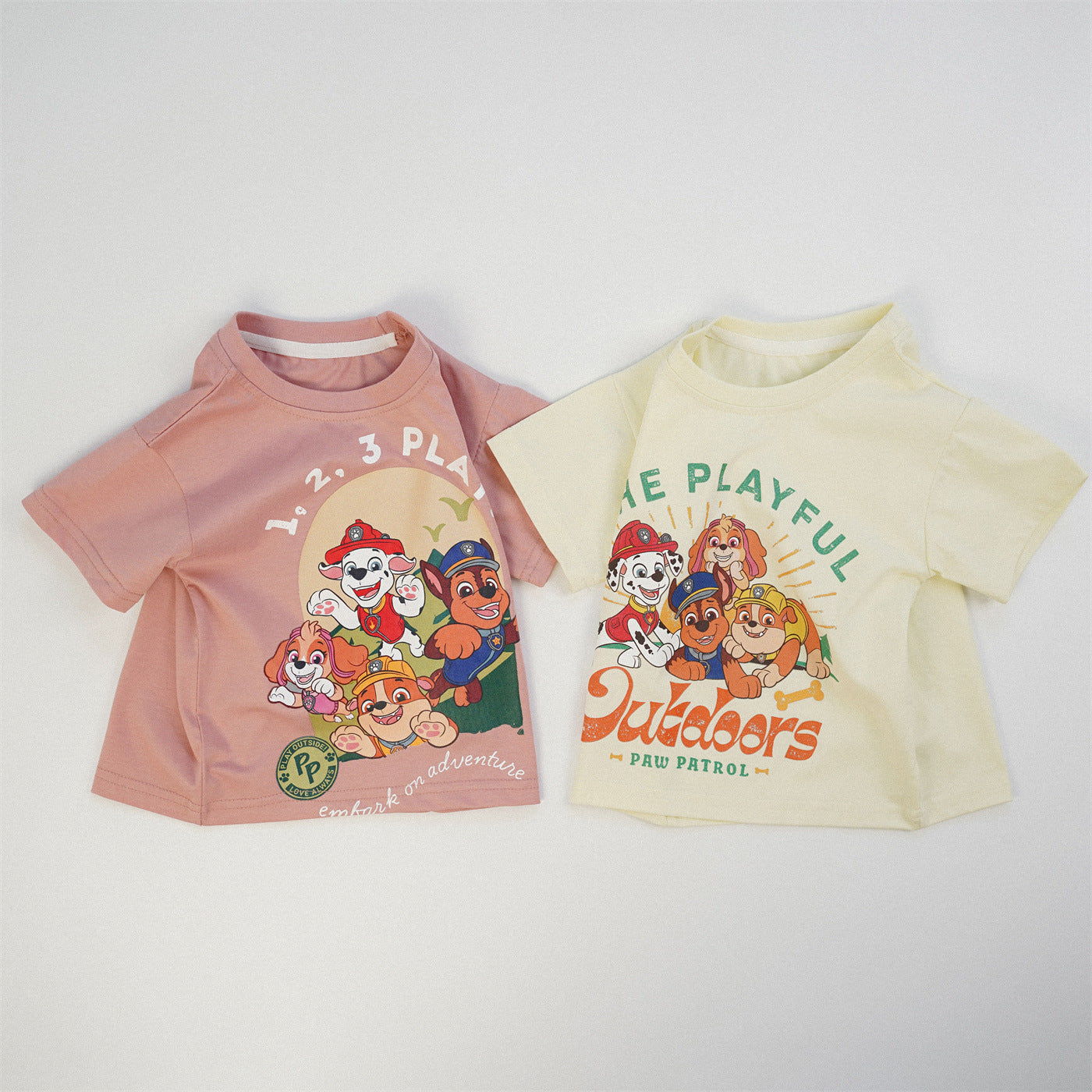 T-shirt à manches courtes pour enfants, imprimé dessin animé