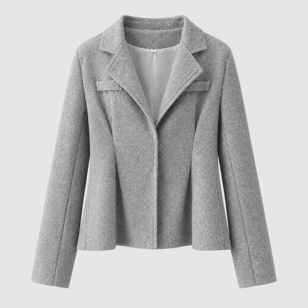Ensemble deux pièces pour femme comprenant une veste cintrée courte et une jupe mi-longue coupe en A.