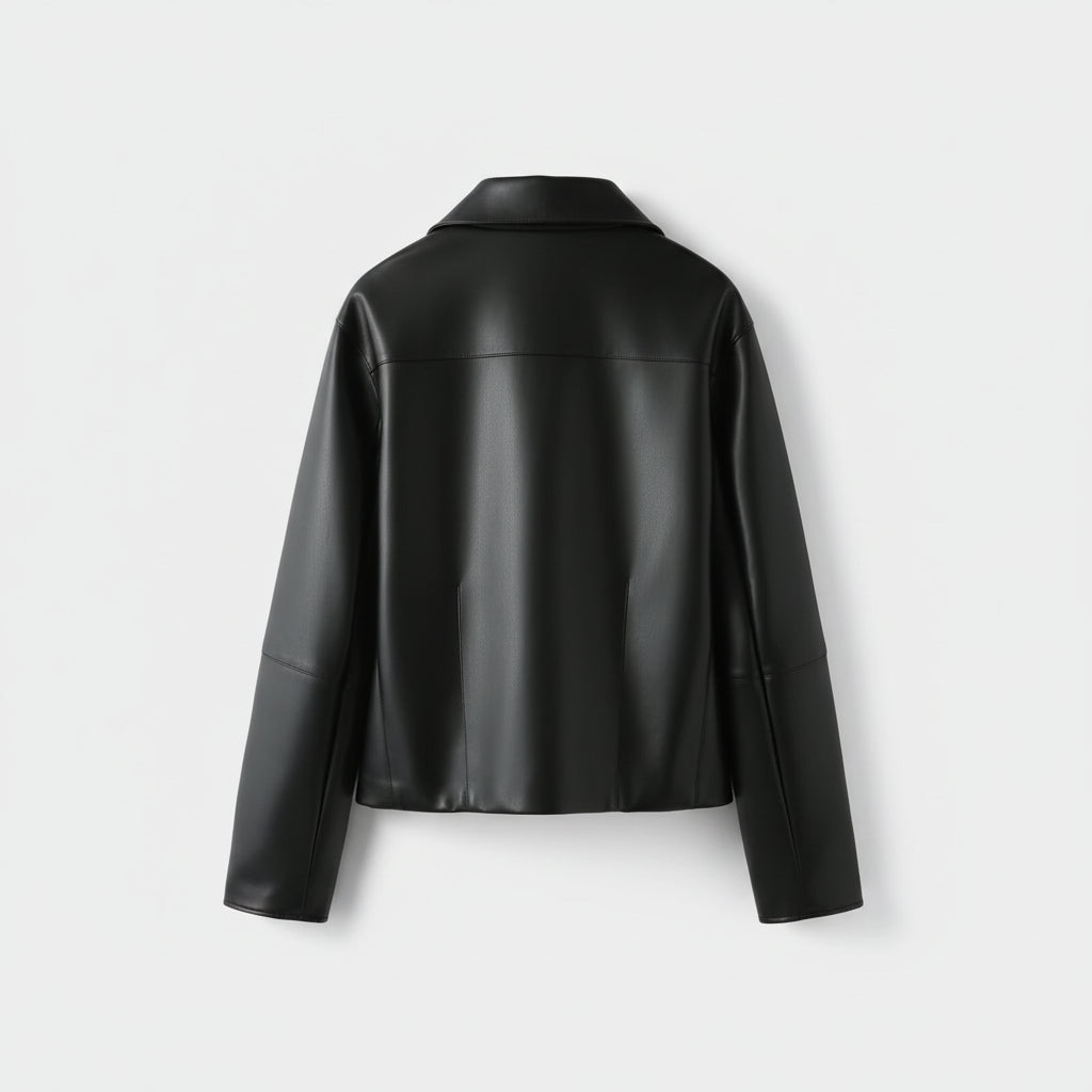 Veste à col et manches longues, boutonnage simple