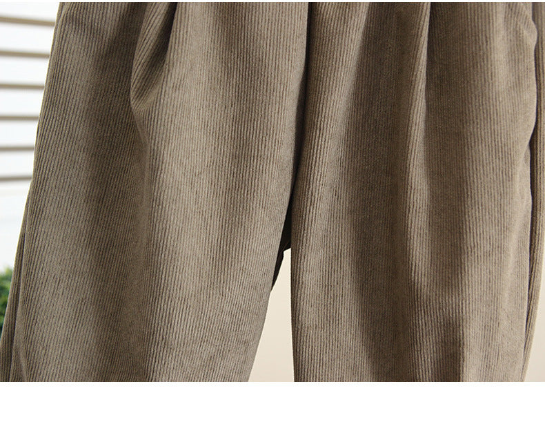 Ensemble deux pièces décontracté , avec veste en velours côtelé