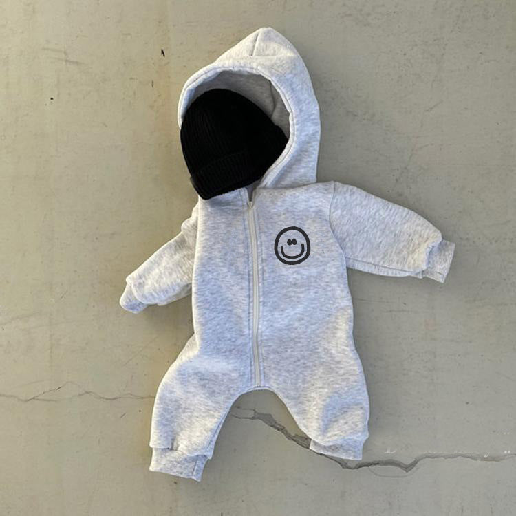 Combinaison pour bébé à capuche avec motif de dessin animé