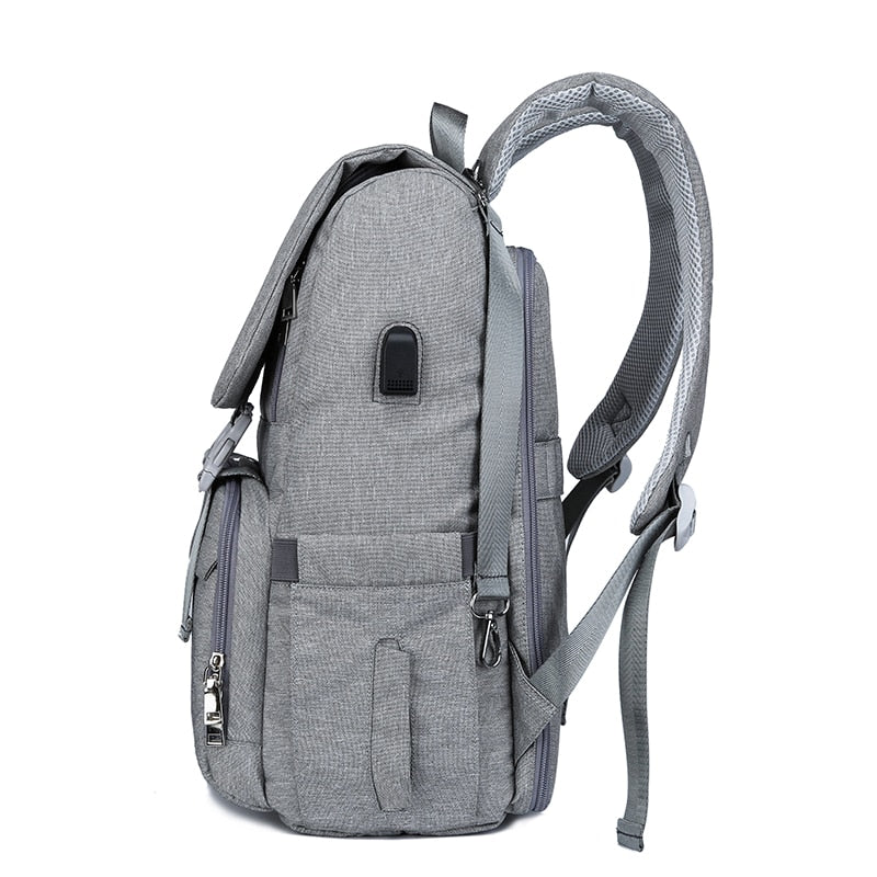 Sac à langer avec port USB, grand sac à langer pour bébé, sac à dos de voyage pour maman, sac d'allaitement