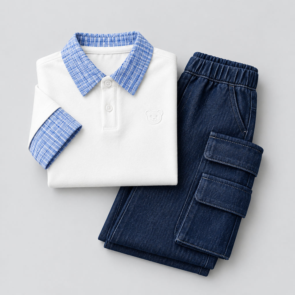 Ensemble deux pièces polo et pantalon
