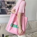 Sac cabas en toile pour femme, grande capacité, sac à provisions, sac bandoulière