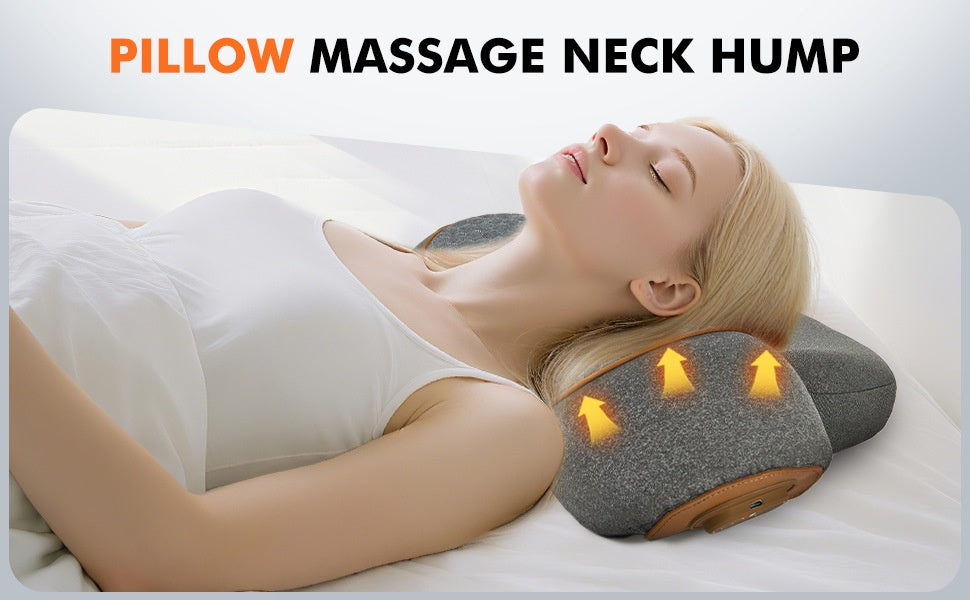 Oreiller de massage cervical électrique – masseur pour épaules et nuque – oreiller d'aide au sommeil