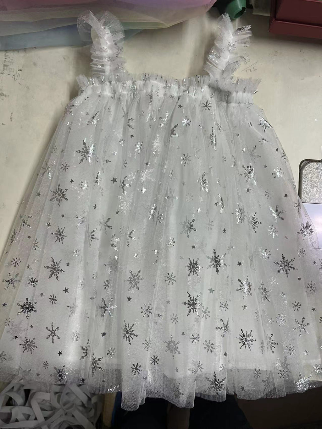 Robe d'été à bretelles pour filles, style nouveau, brodée, en tulle doux