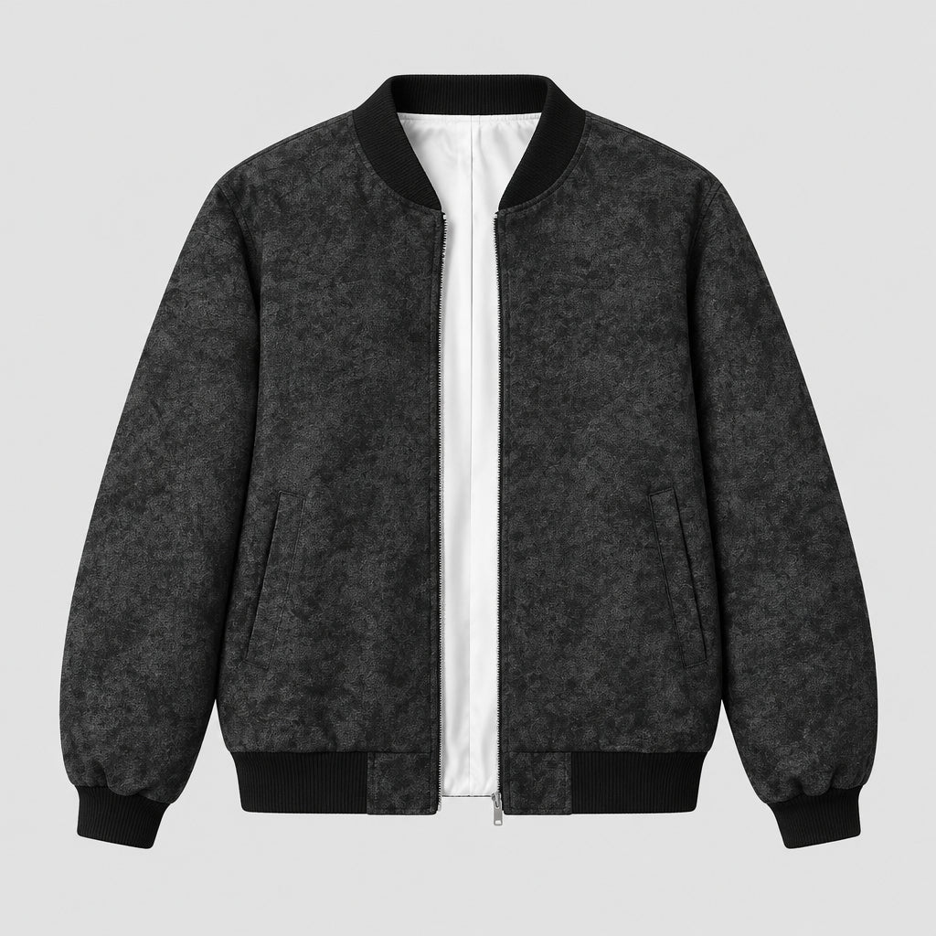 Veste en similicuir, décontracté avec col montant