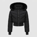 Veste courte à capuche amovible