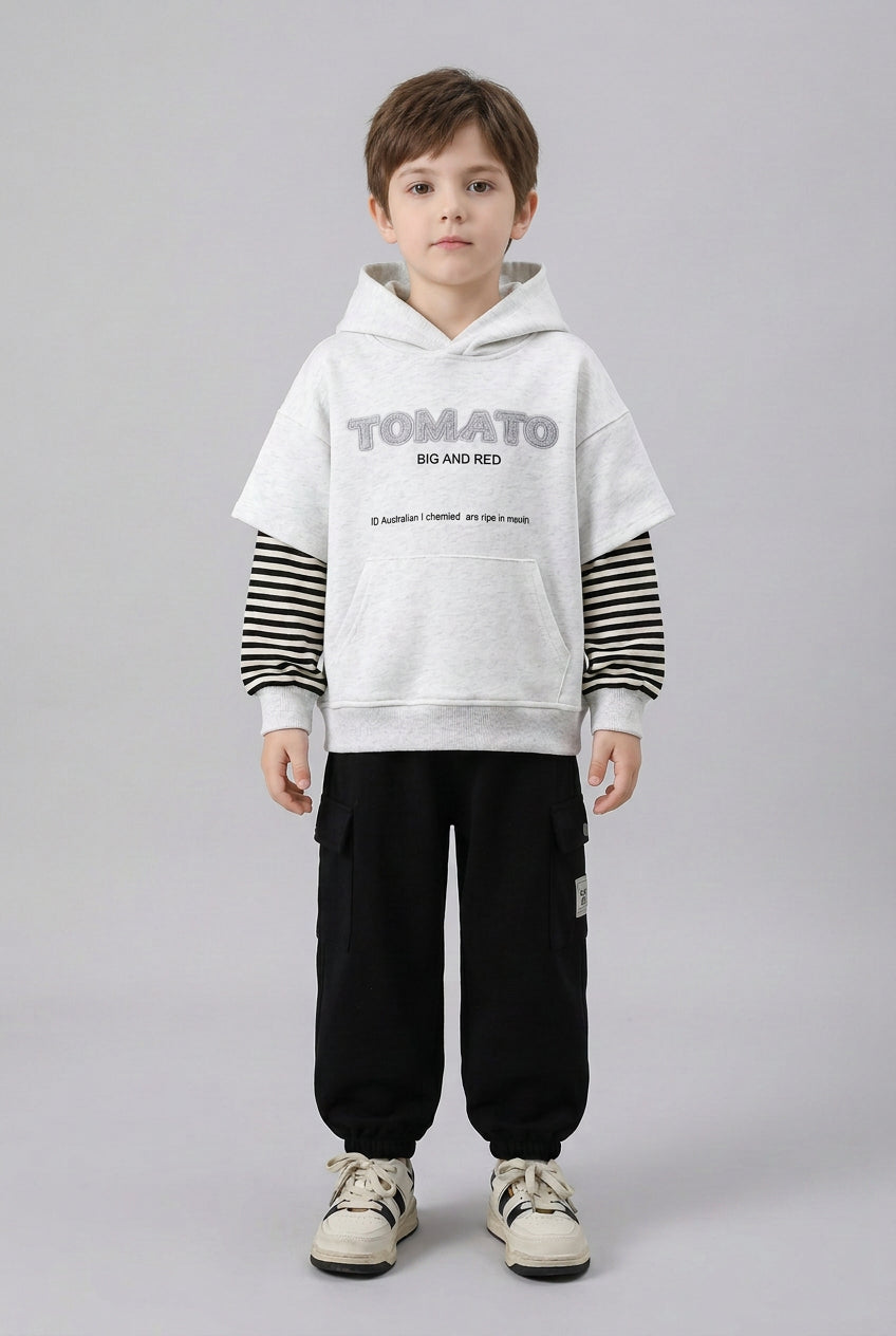 Ensemble de vêtements de sport – Sweat à capuche et pantalon cargo