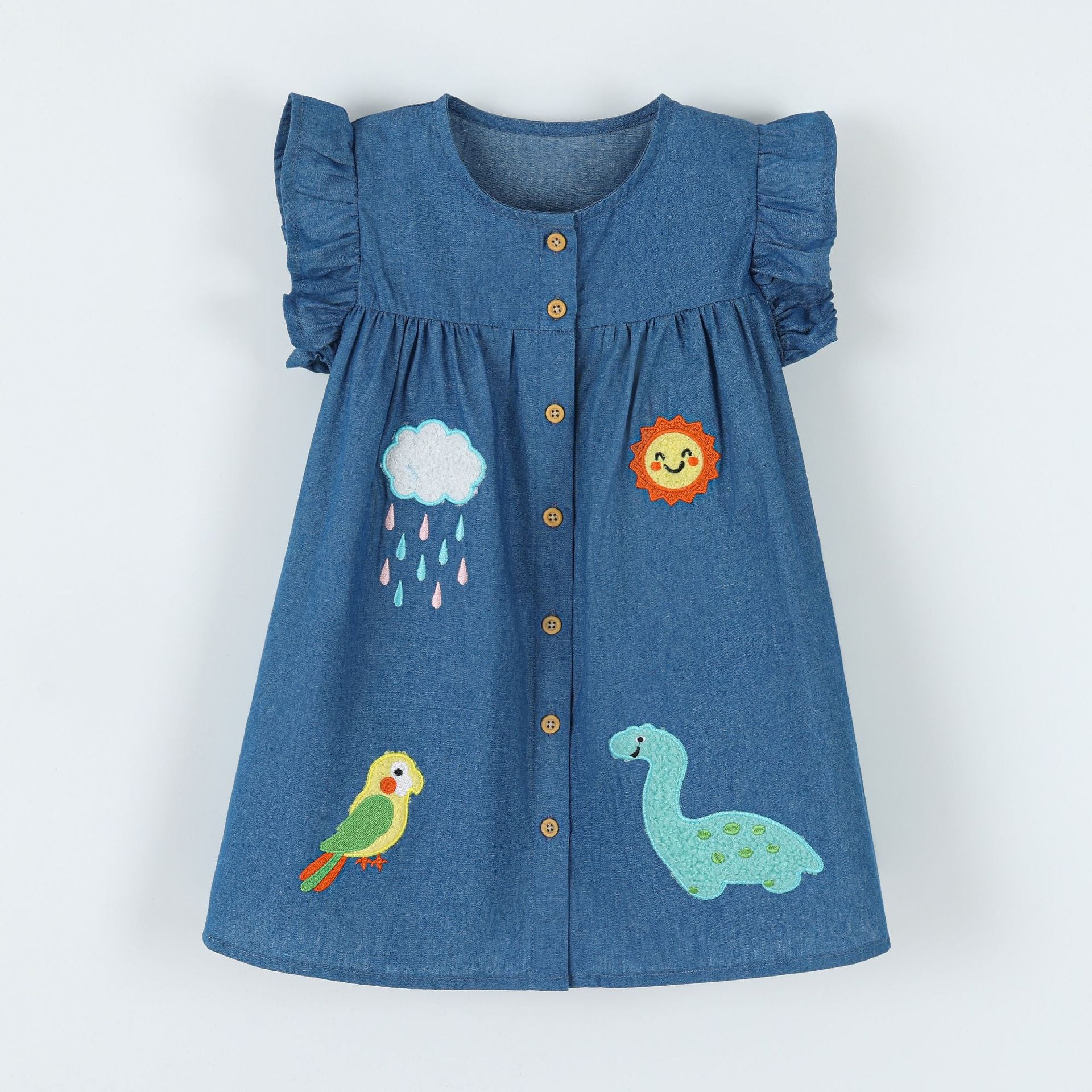 Robe pour enfants avec application de dessin