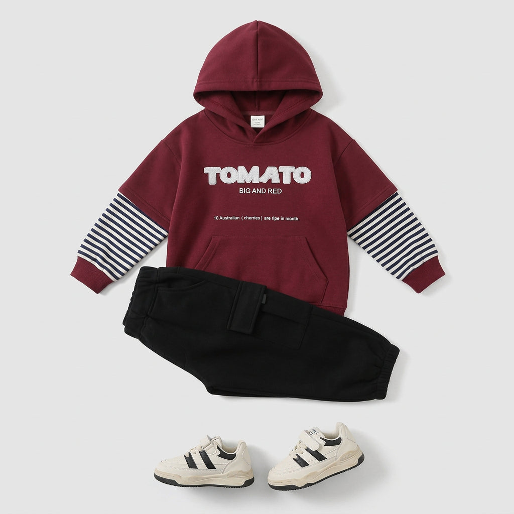 Ensemble de vêtements de sport – Sweat à capuche et pantalon cargo